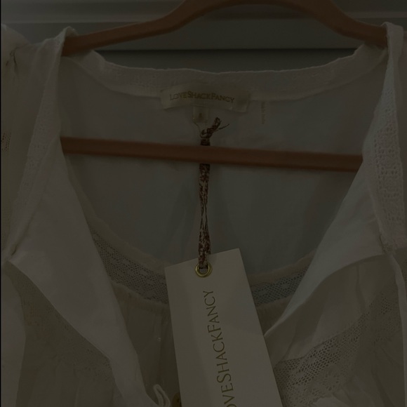 Love Shack Fancy Liv Cotton Ruffled Dress - Picture 5 of 7